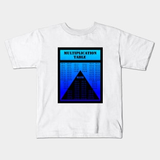 MULTIPLICATION TABLE, MATH, BLUE. SAMER BRASIL Kids T-Shirt